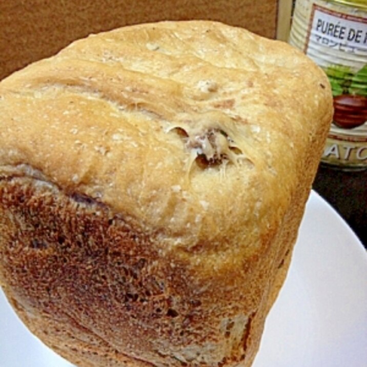 小麦と強力粉で★マロン黒糖パン